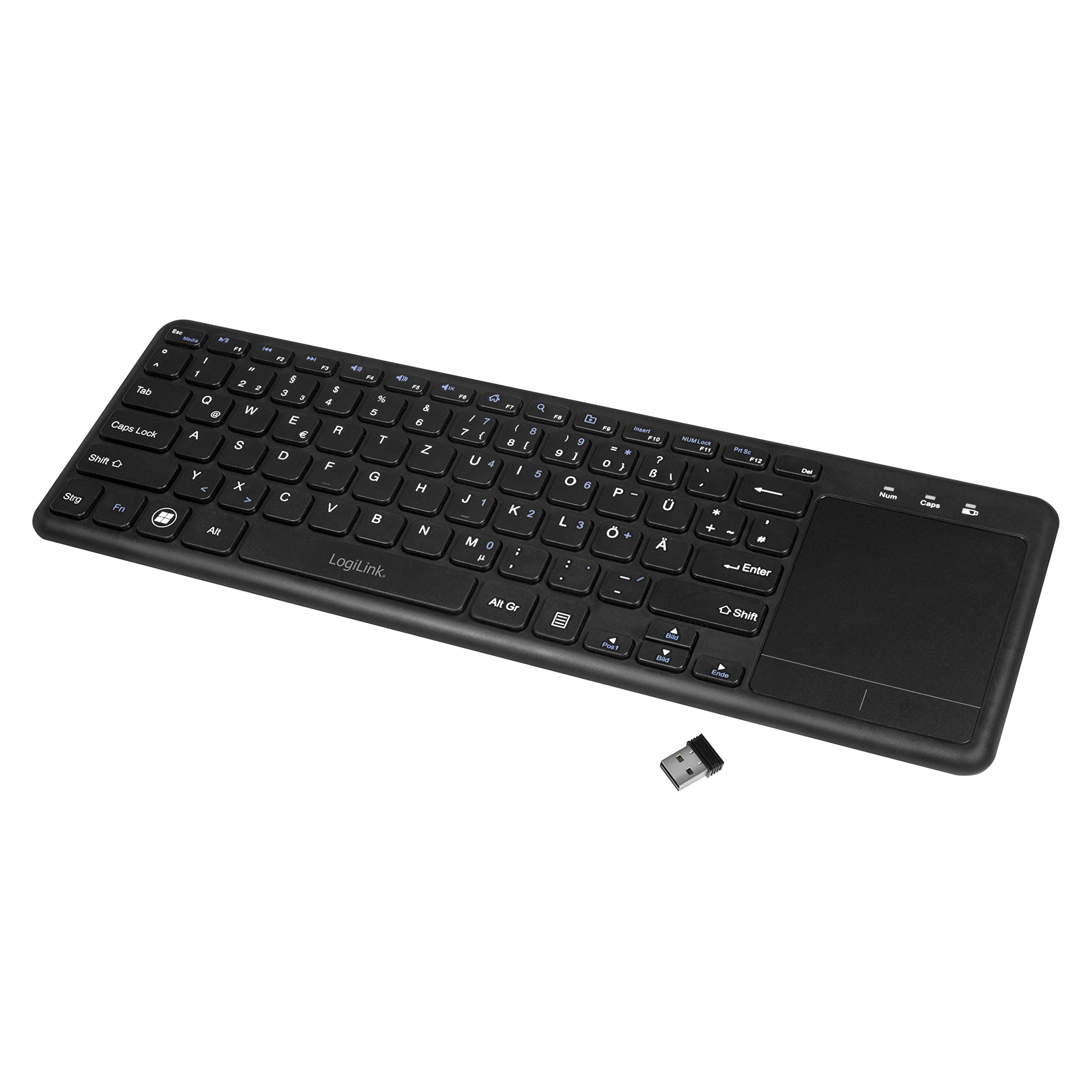 LogiLink Keyboard with Touchpad 2,4G WL - 第 1/10 張圖片