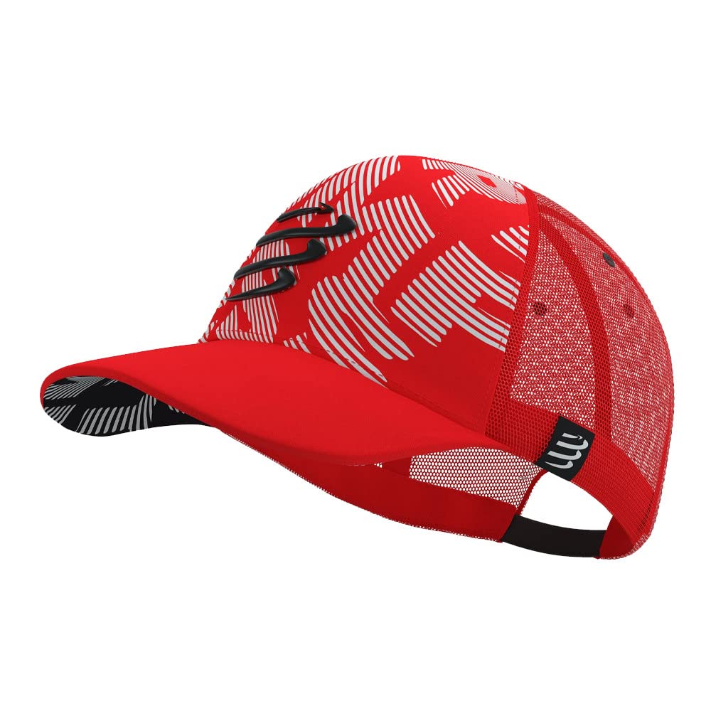 COMPRESSPORT Trucker Cap Sun Protection-Beanie with mesh-Wide and Curved Visor-A