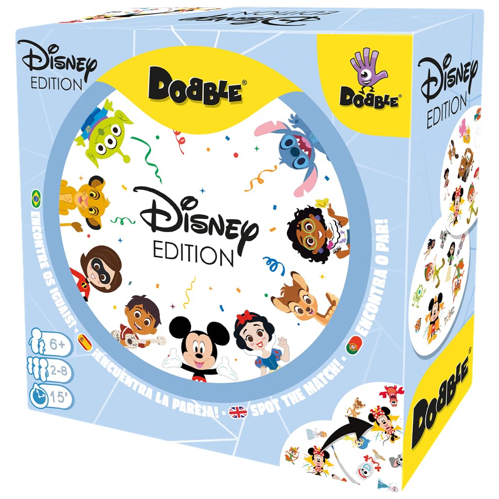 Photos - Board Game Asmodee Disney Dobble Family Card Game Ages 6+ 2-8 Players 15 Minutes Play 