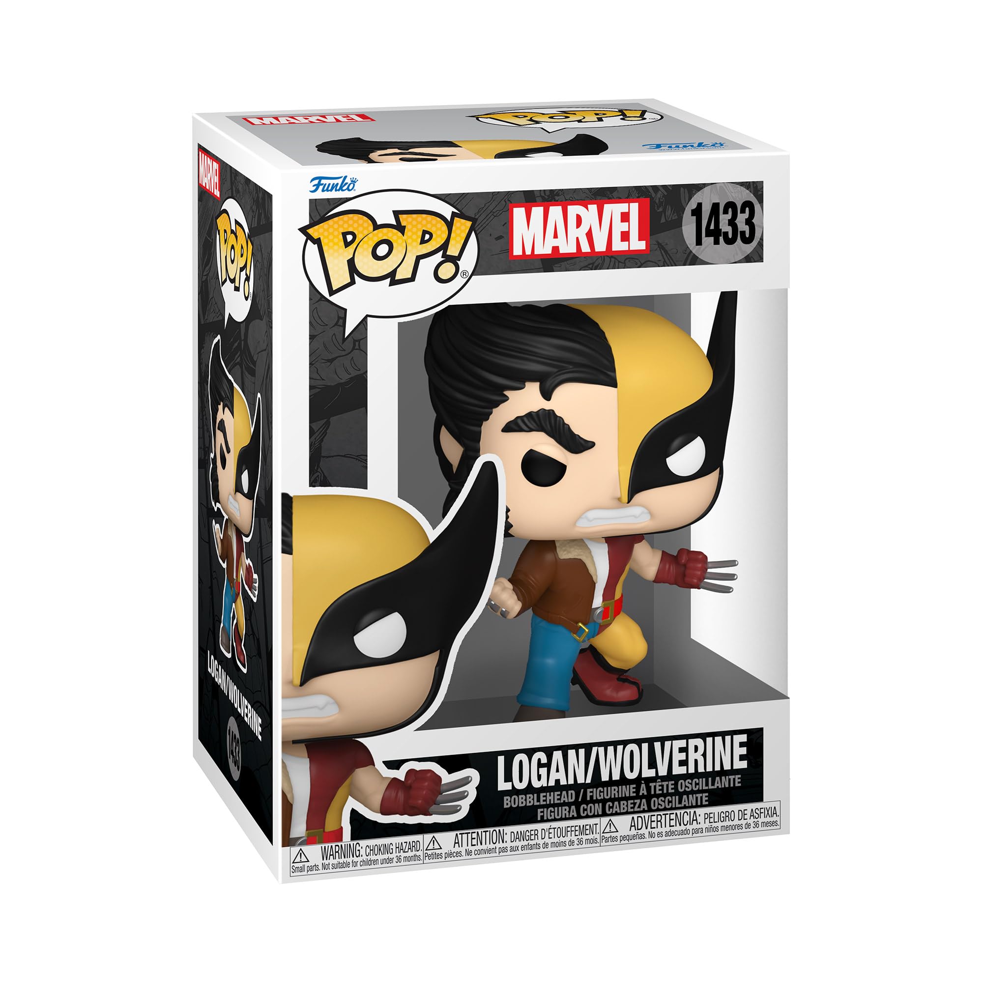 Photos - Action Figures / Transformers Funko Pop! Marvel: Split - Wolverine/Logan​ - Marvel Comics - Collectable Vinyl Figure - Gift Idea - Official Merchandise  
