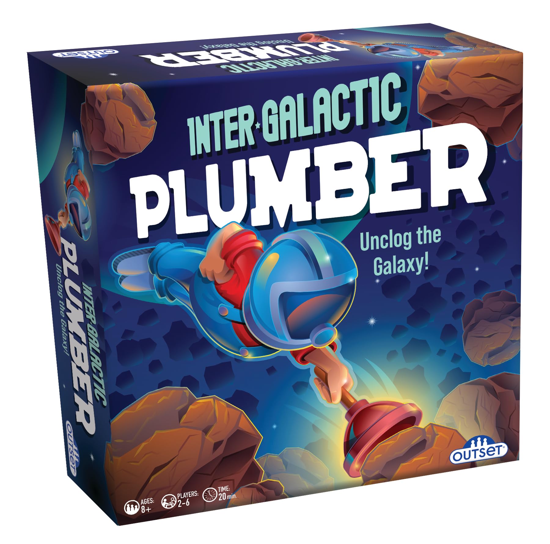 Photos - Jigsaw Puzzle / Mosaic Outset Media Intergalactic Plumber - Can You Unclog The Galaxy - for 2 to 6 Players Ages 8 and up 19360