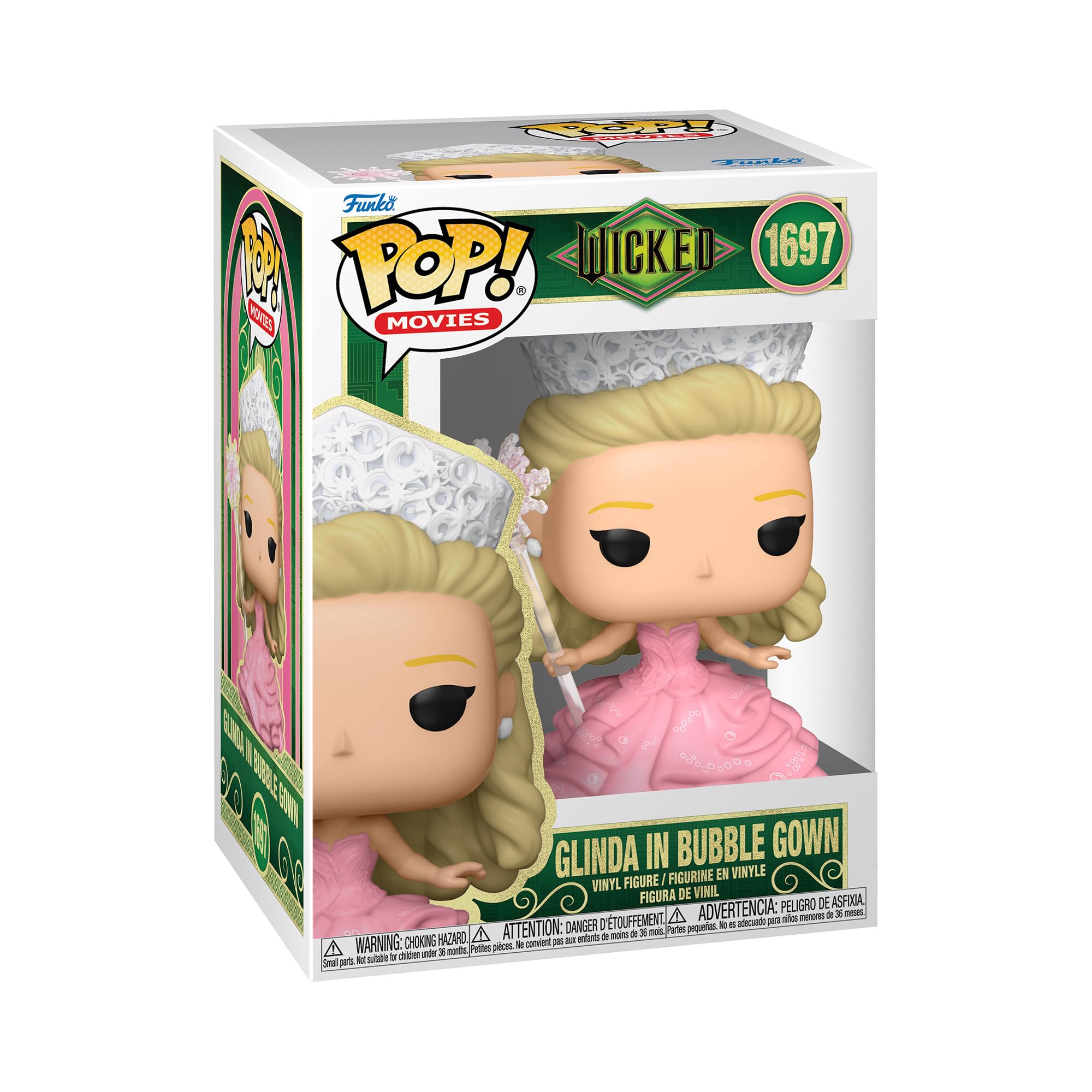 Photos - Action Figures / Transformers Funko Pop! Movies: Wicked - Glinda in Bubble Gown - Collectable Vinyl Figure - Gift Idea - Official Merchandise - Toys for K 