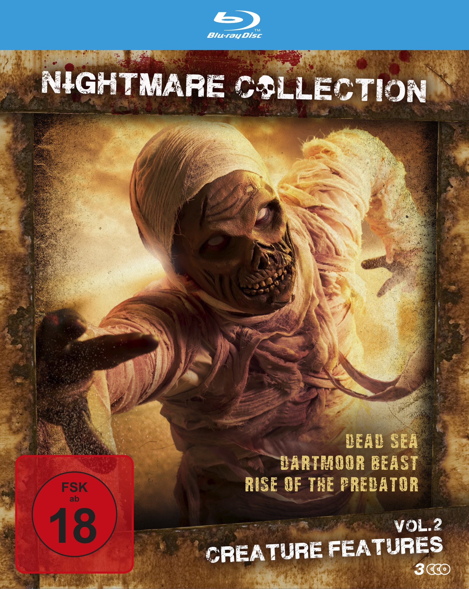 Nightmare Collection Vol. 2 - Creature Features (3 Horrorfilme auf Blu-ray im Sammelschuber) (Blu-ray)