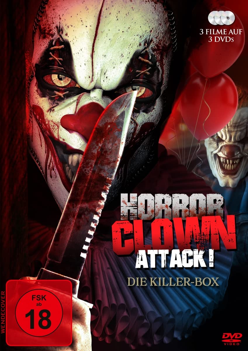 Horrorclown-Attack! - Die Killer-Box - (3 Filme) -  - Uncut - (Campus Killer Clown Motel Clown Doll) (DVD)
