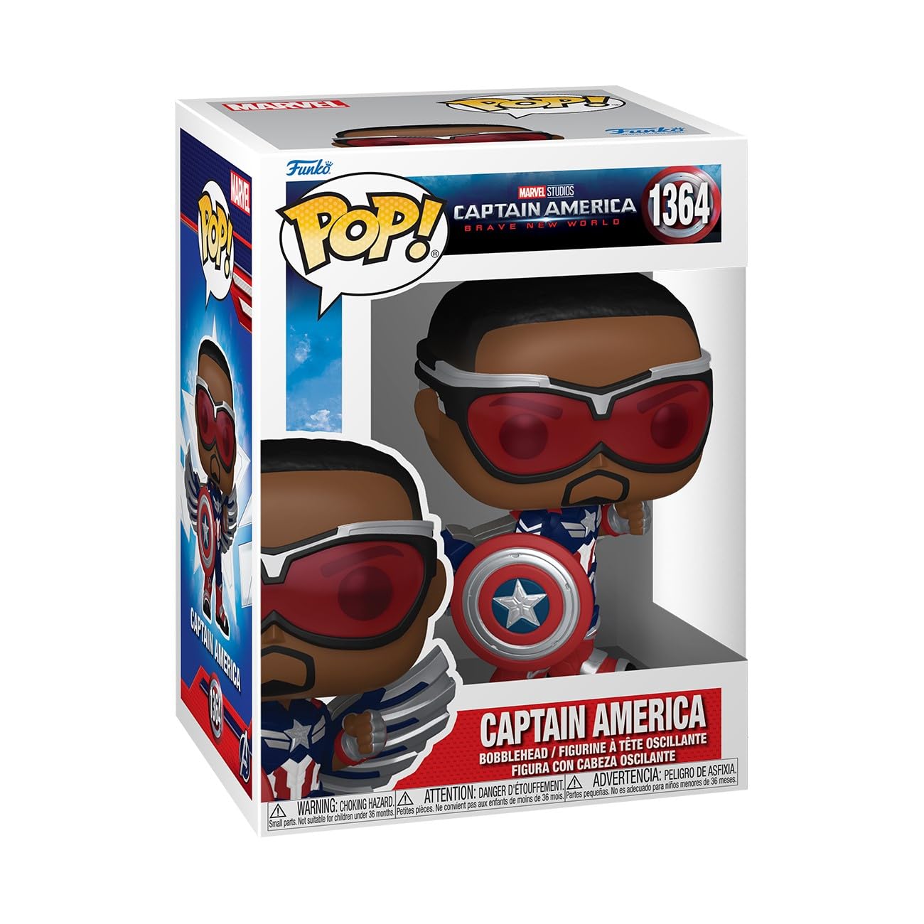 Photos - Action Figures / Transformers Funko POP! Marvel: Captain America: Brave New World - Captain America - Collectable Vinyl Figure - Gift Idea - Official Merc 
