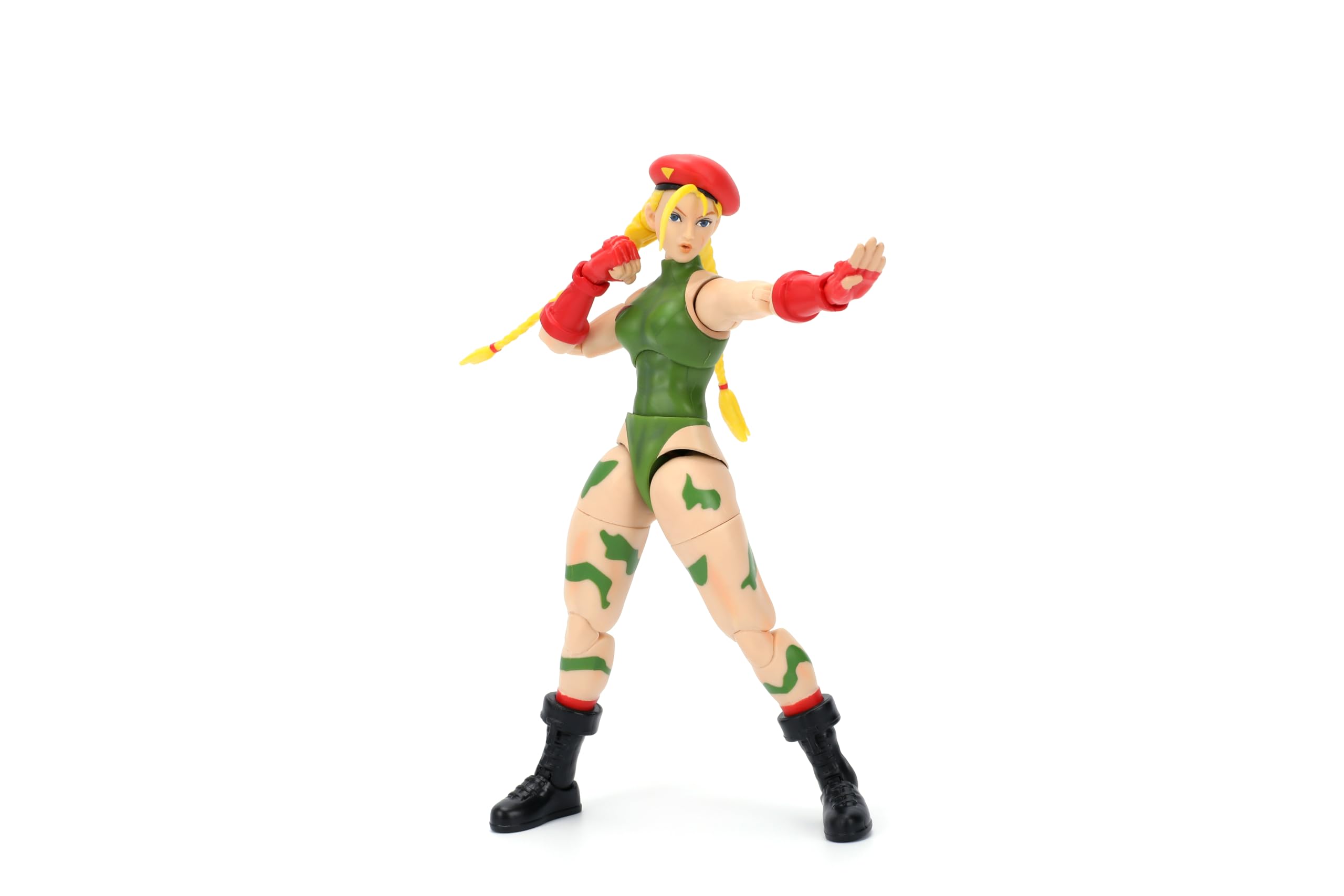 Photos - Action Figures / Transformers Jada Toys – Street Fighter II Cammy Action Figure - 1:12 Scale Collectible - Includes Interchangeable Heads Hands and Access