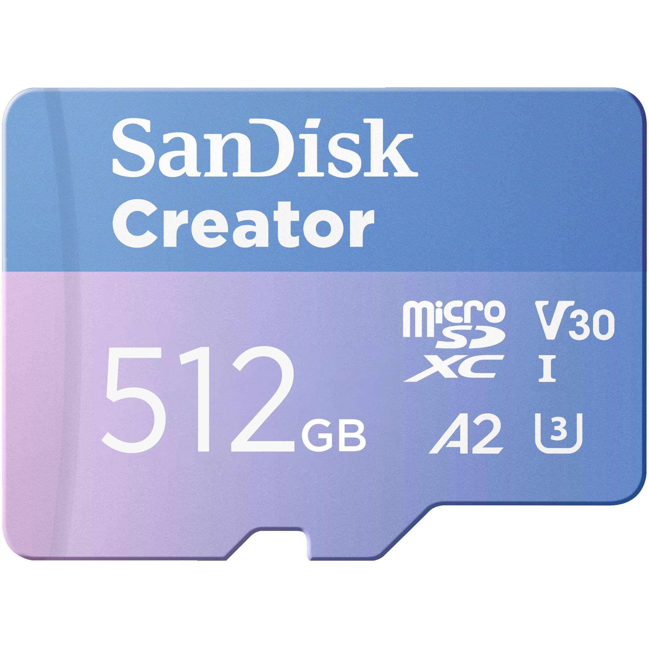 Новая карта памяти Sandisk Creator Card (mSD) объемом 512 ГБ