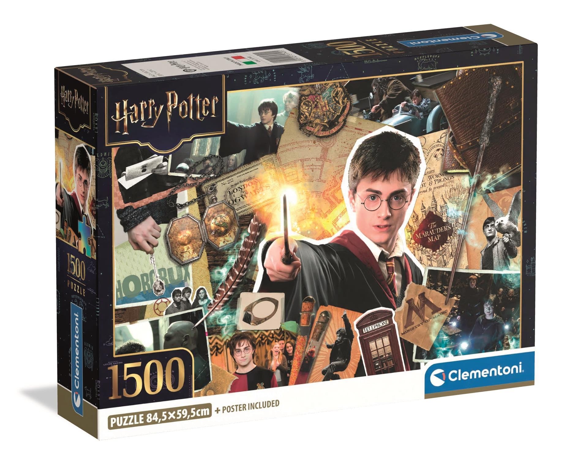 Photos - Jigsaw Puzzle / Mosaic Clementoni  Puzzle 1500 Teile für Erwachsene und Jungen Special Series Thema Harry Potter mit Poster Compact Box Geschenkid 