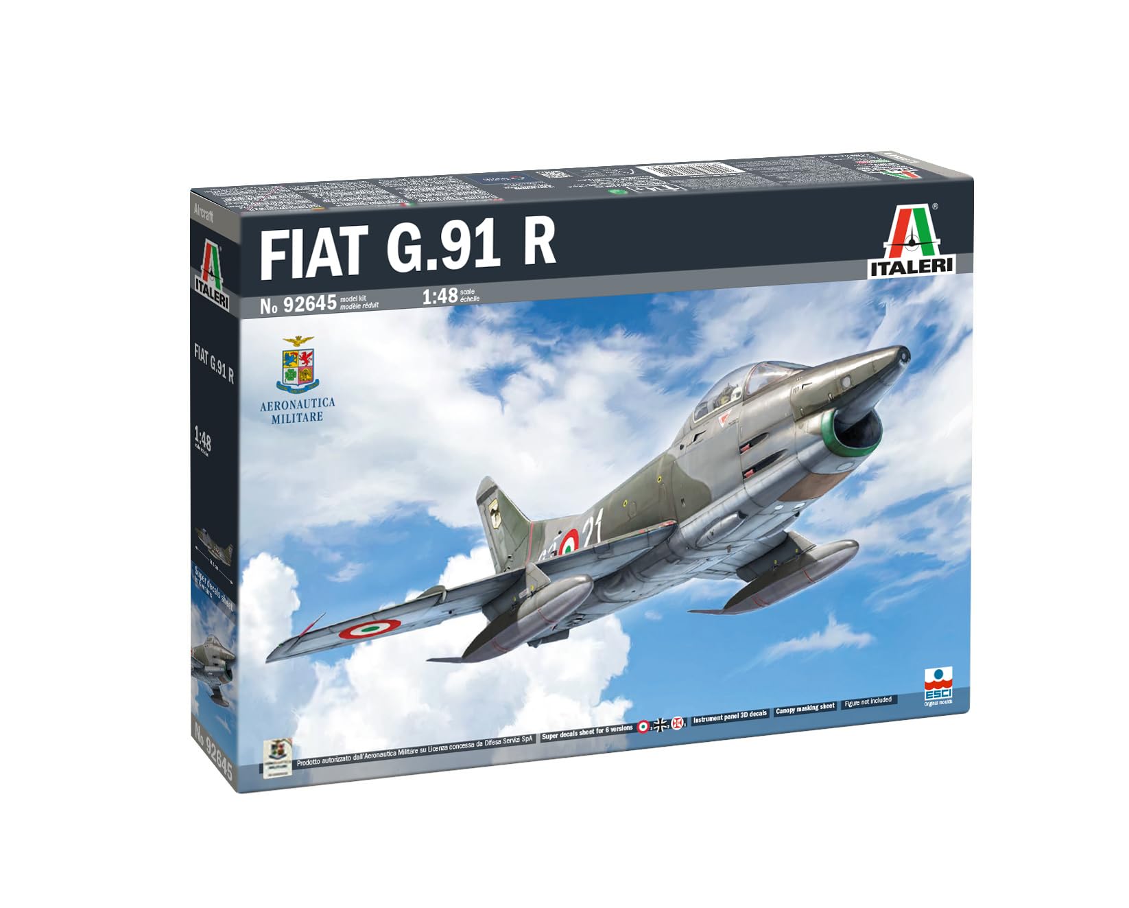 Italeri 92645 G91 R1R3 Gina 148 Model Kit 10290₽