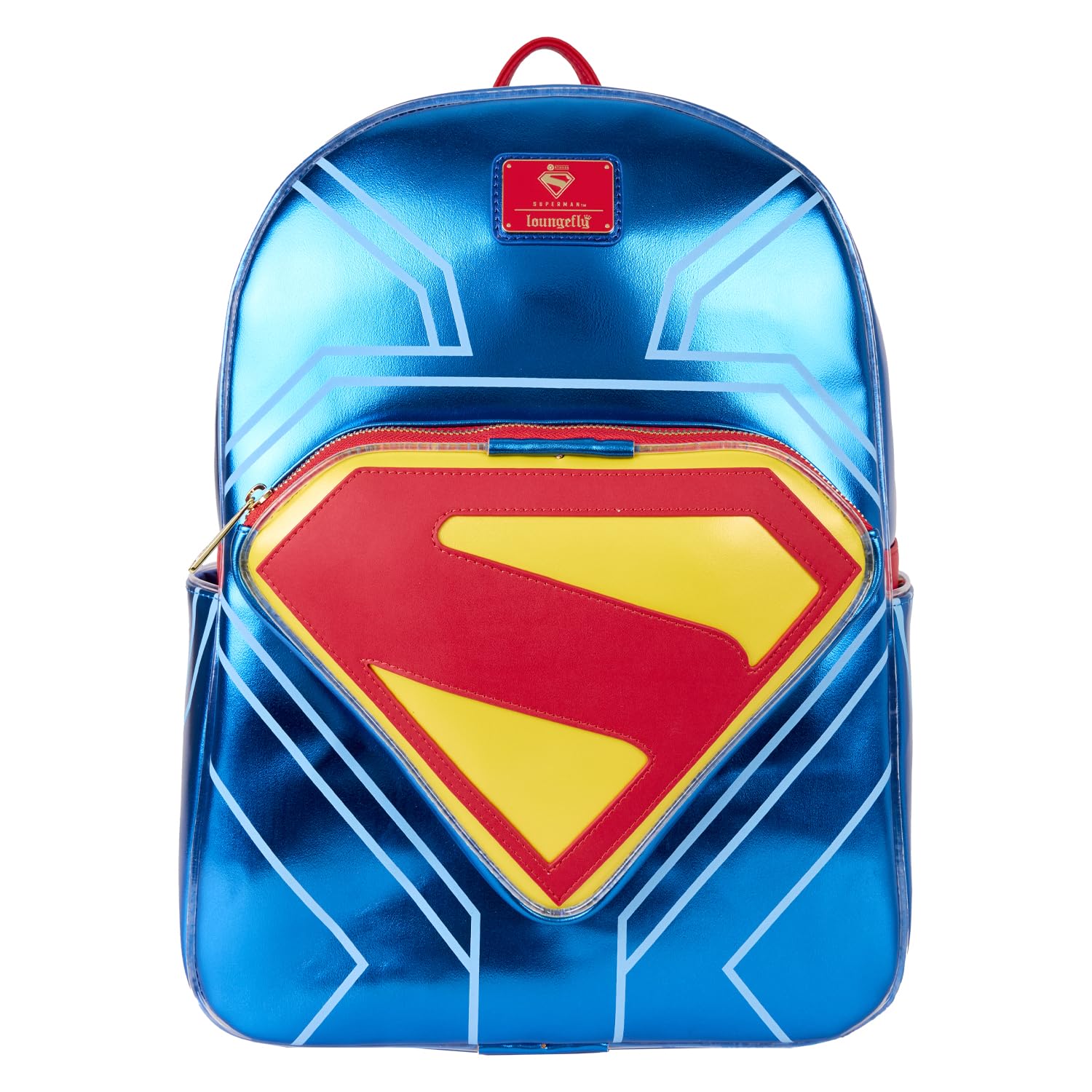 Photos - Other Bags & Accessories Loungefly Warner Bros Dc Superman Full-Size Backpack ‎DCCBK0091 