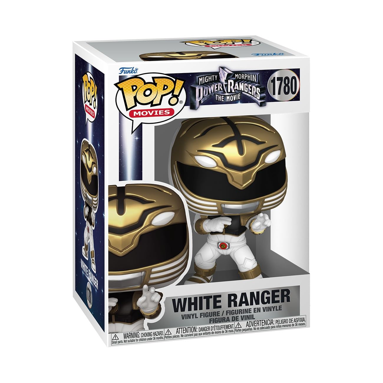 Photos - Action Figures / Transformers Funko Pop! Movies: Mighty Morphin Power Rangers Movie - White Ranger - Collectable Vinyl Figure - Gift Idea - Official Merch 