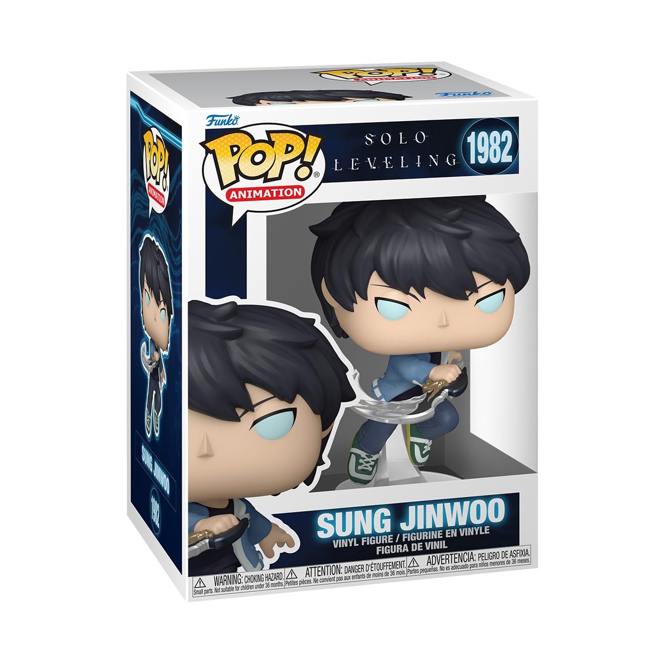 Photos - Action Figures / Transformers Funko Pop! Animation: Solo Leveling - Sung Jinwoo - 1/6 Odds for Rare Chase Variant - Collectable Vinyl Figure - Gift Idea