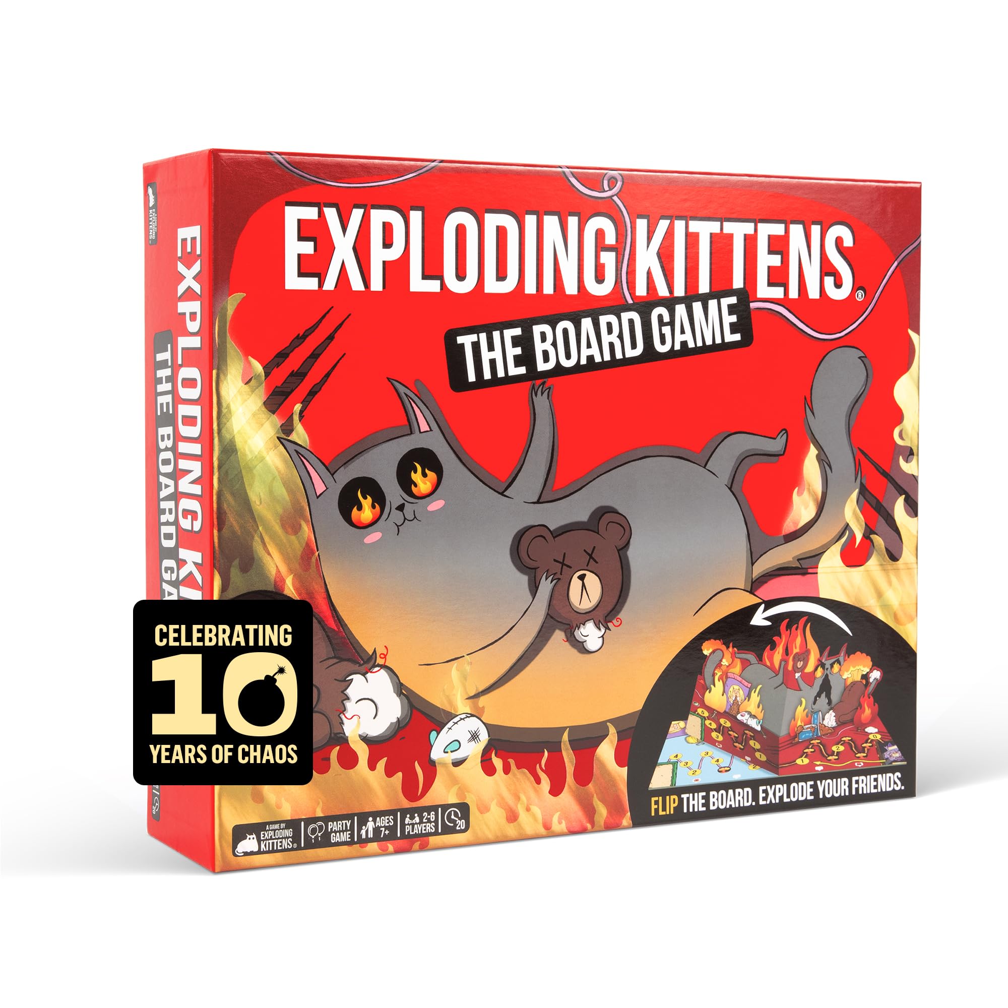 Photos - Jigsaw Puzzle / Mosaic Asmodee Exploding Kittens: The Board Game - The Action Packed Party Game to Celebrate 10th Birthday - 2-6 Players Aged 7+ - Great fo 
