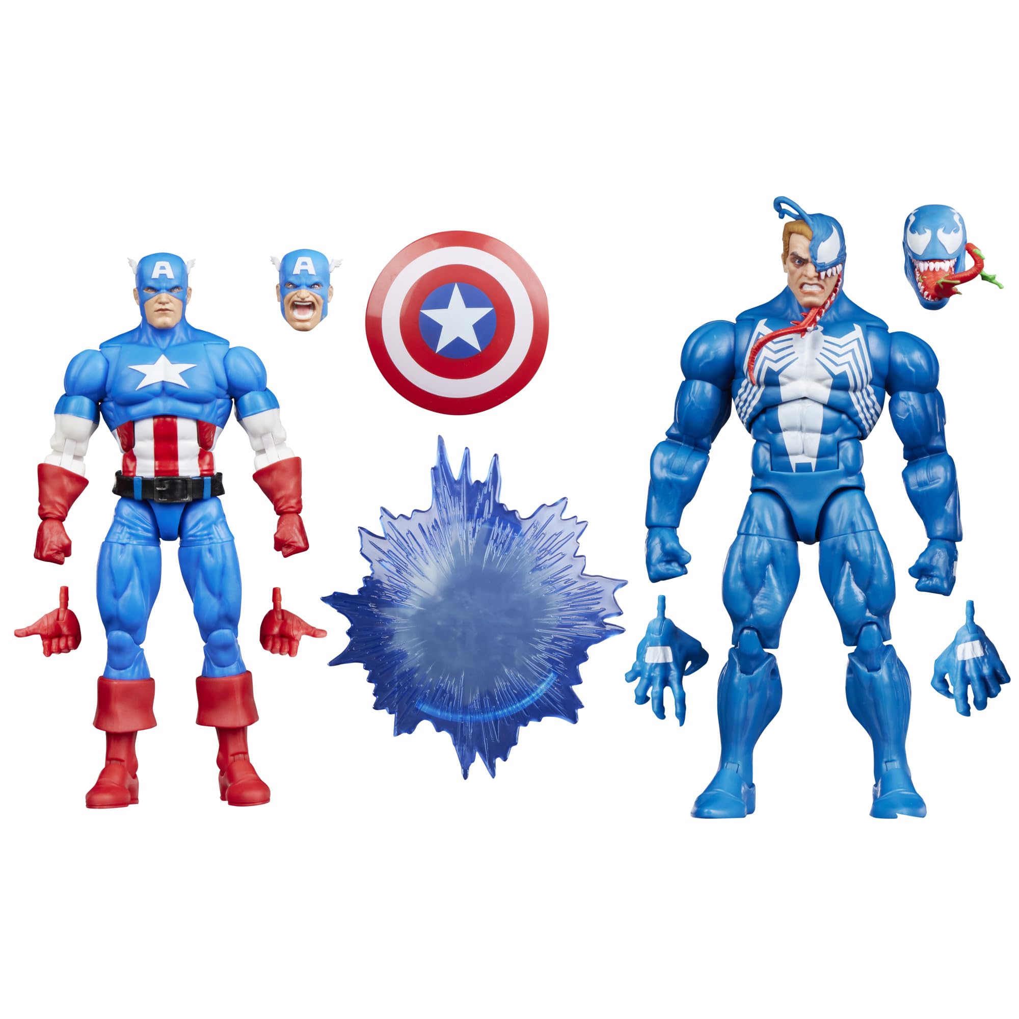 Photos - Action Figures / Transformers MARVEL Legends Series Gamerverse Captain America vs Venom Action Figure Collectibles G0622