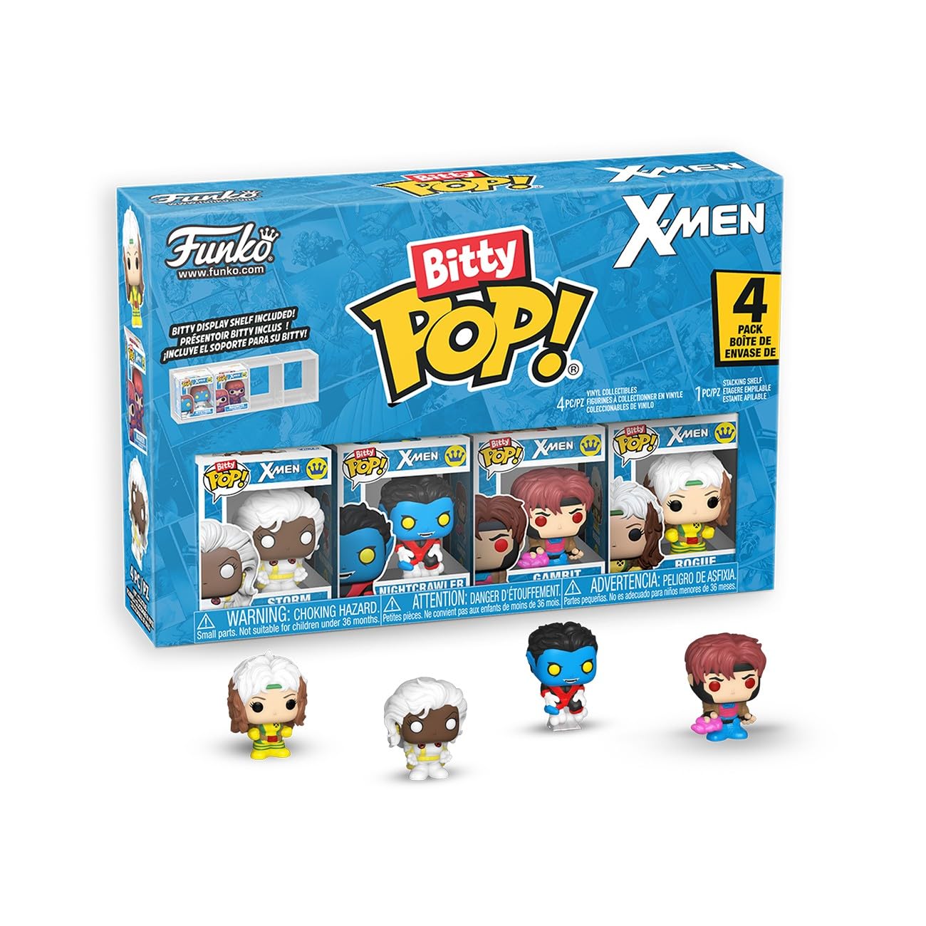 Photos - Action Figures / Transformers Funko Bitty POP! 4 Pack: X-Men - Gambit - Collectable Vinyl Figure - Gift Idea - Official Merchandise - Toys For Kids & Adul 