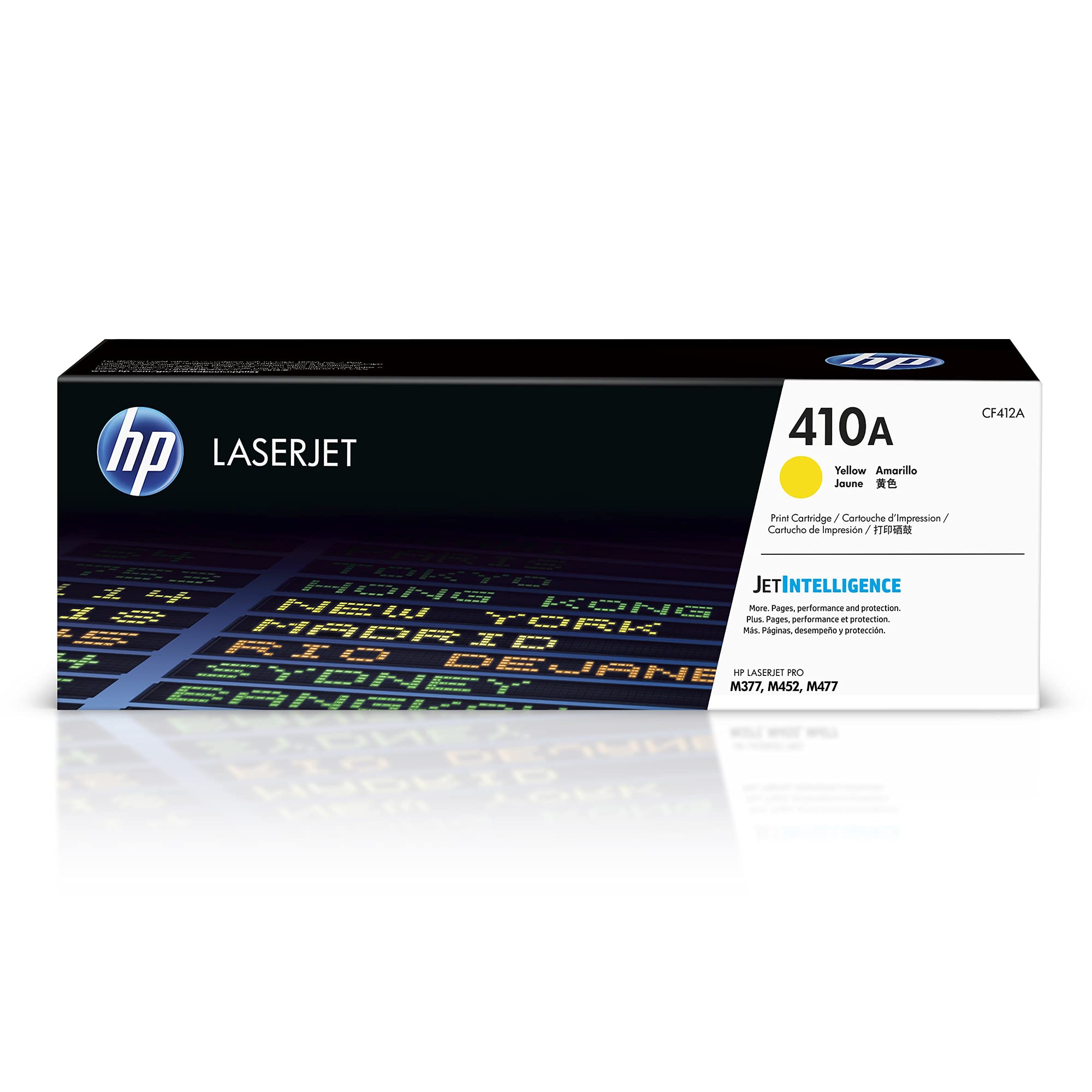 Оригинальный картридж с тонером HP CF412A 410A для LaserJet, желтый, в одной упаковке, Стандартный 