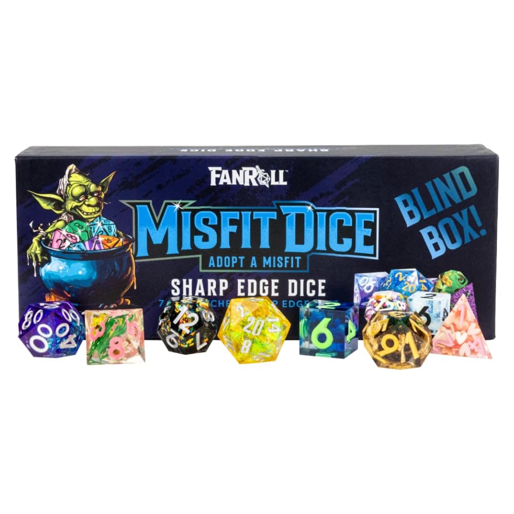 Photos - Jigsaw Puzzle / Mosaic Mystery Misfit Sharp Edge Resin Polyhedral Dice Set 687700235613