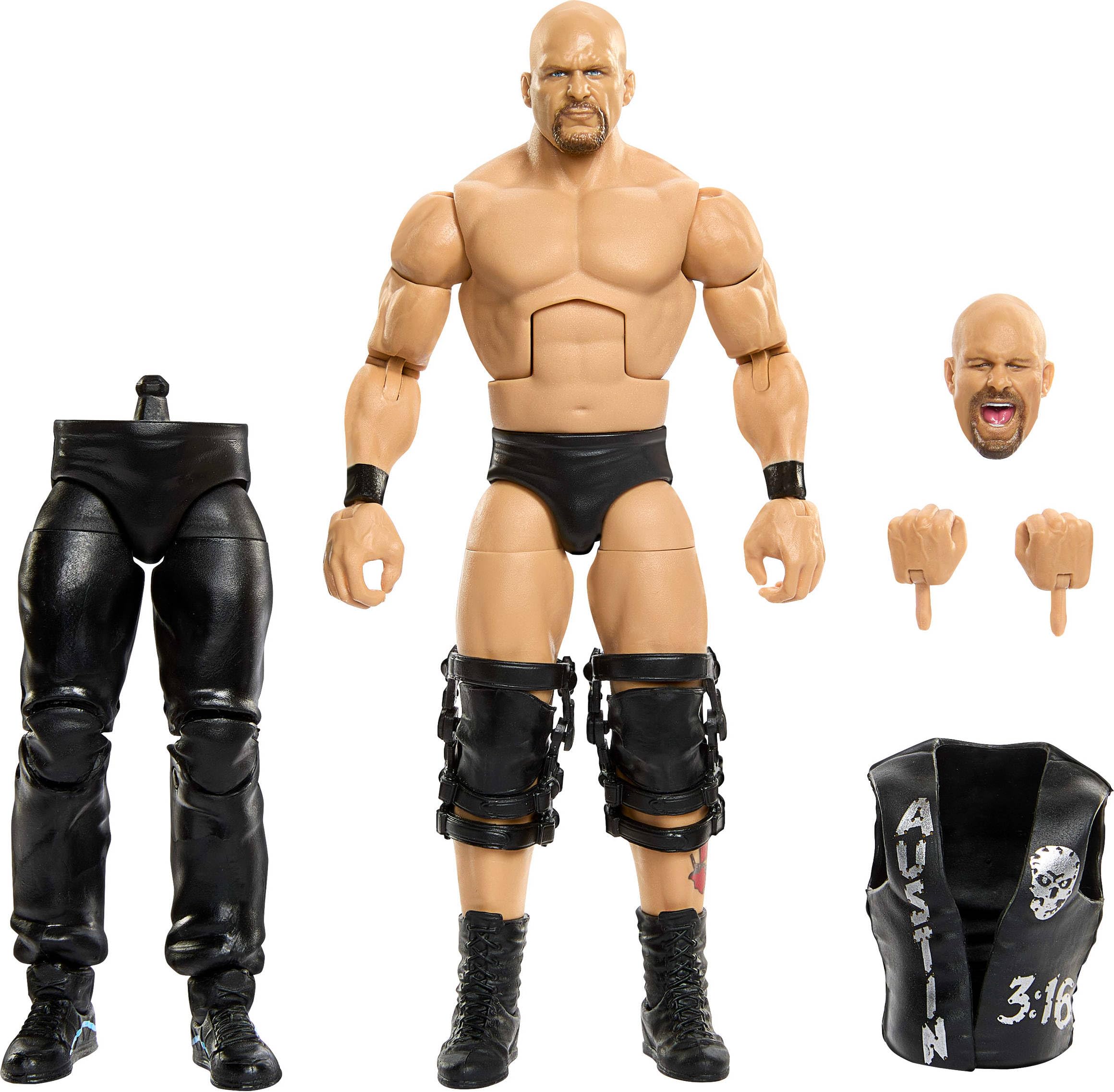 Photos - Action Figures / Transformers Mattel WWE Elite Collection Action Figure & Accessories Premium Live Event “Stone Cold Steve Austin Set SummerSlam Series wi