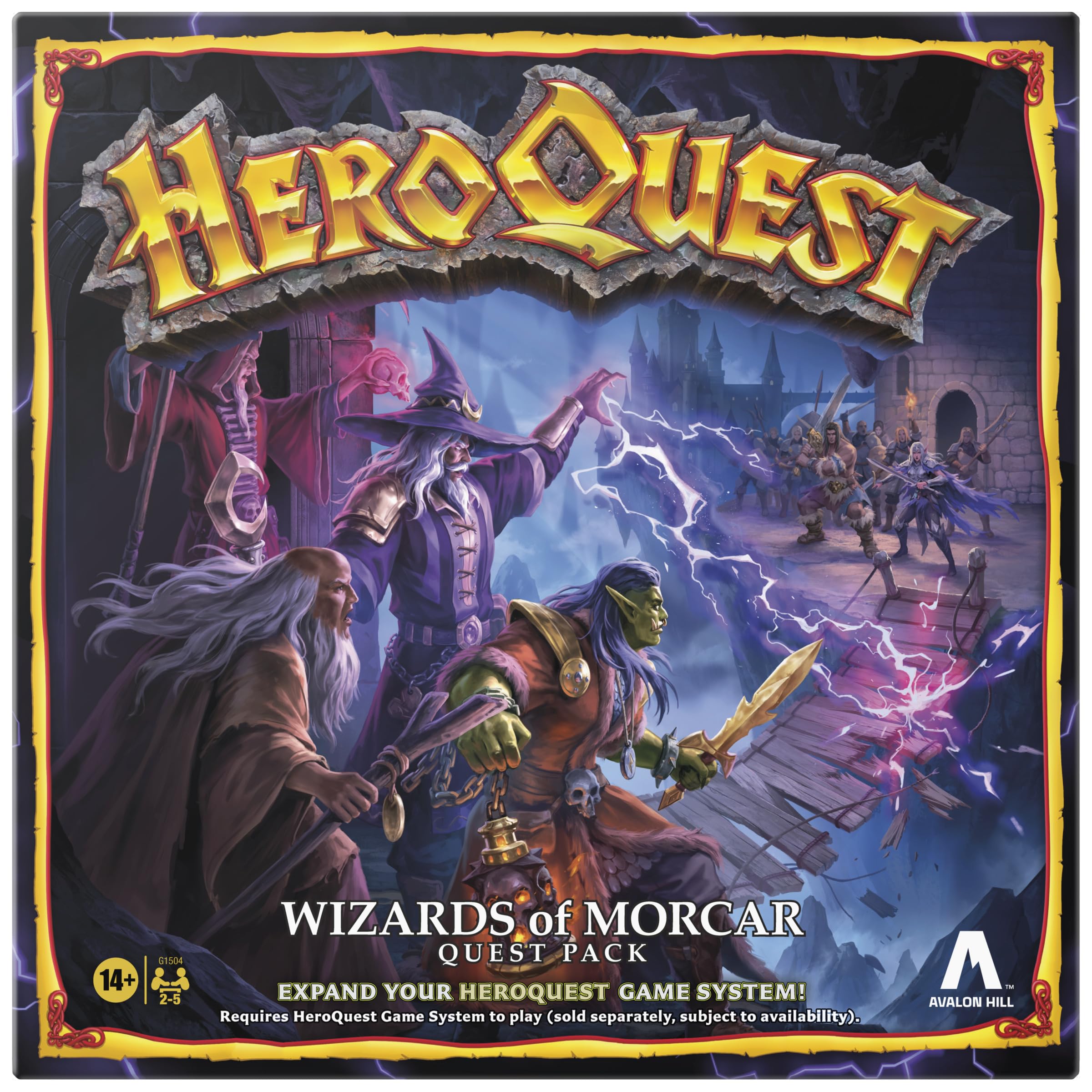 Photos - Jigsaw Puzzle / Mosaic Hasbro Avalon Hill HeroQuest Wizards of Morcar Quest Pack  - English Version Blue Red Black G1504UU (Requires HeroQuest Game System)