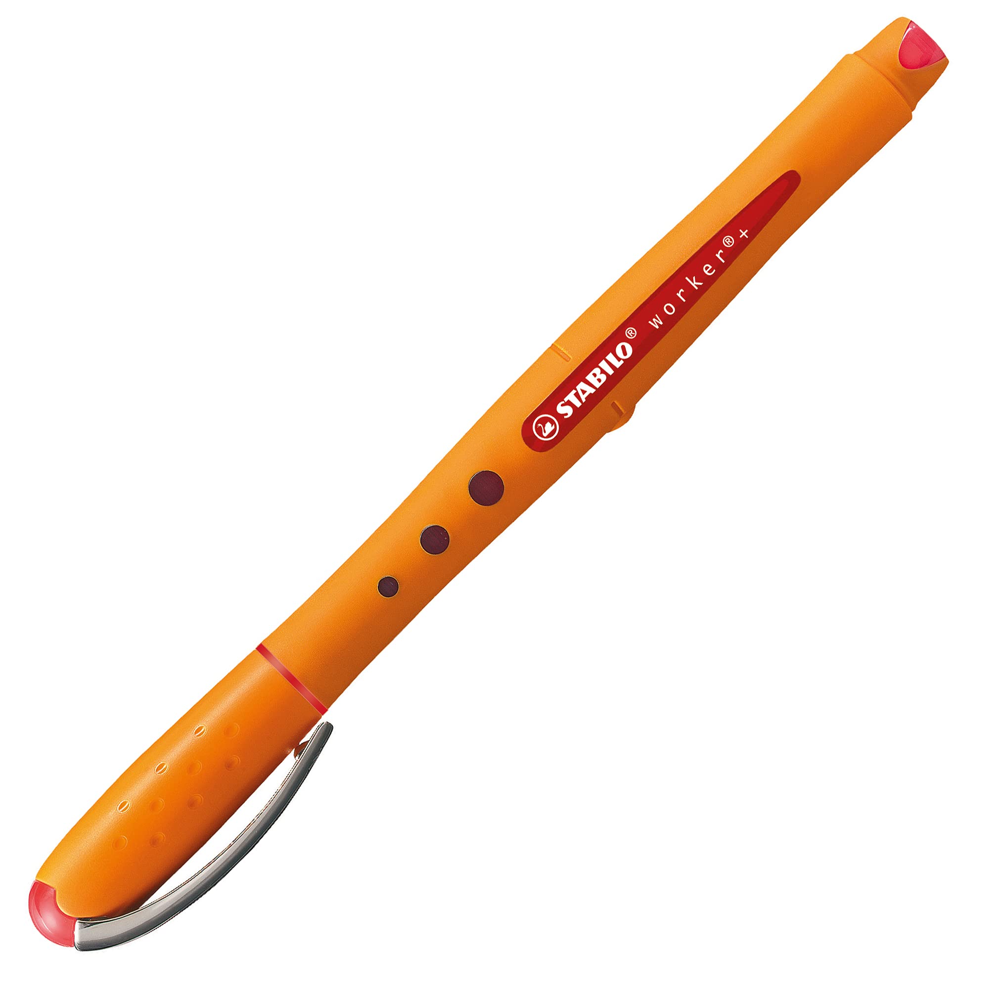 Image of Stabilo Worker Roller Ball Pen 0.5 mm red