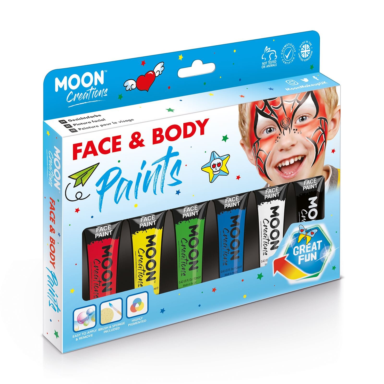 Smiffys Moon Creations Face & Body Paint, Assorted