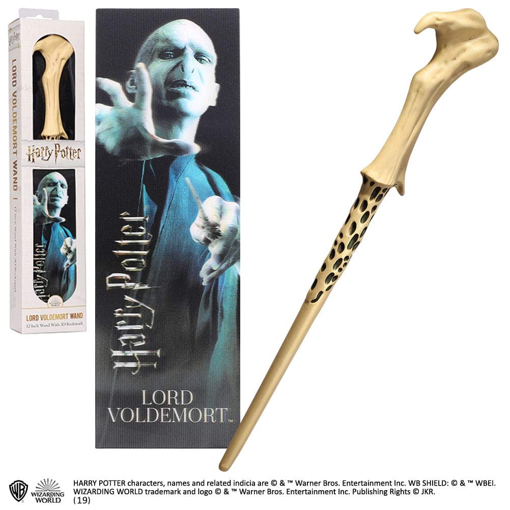 Varita mágica con marcapáginas 3D de Lord Volvemort, Harry Potter