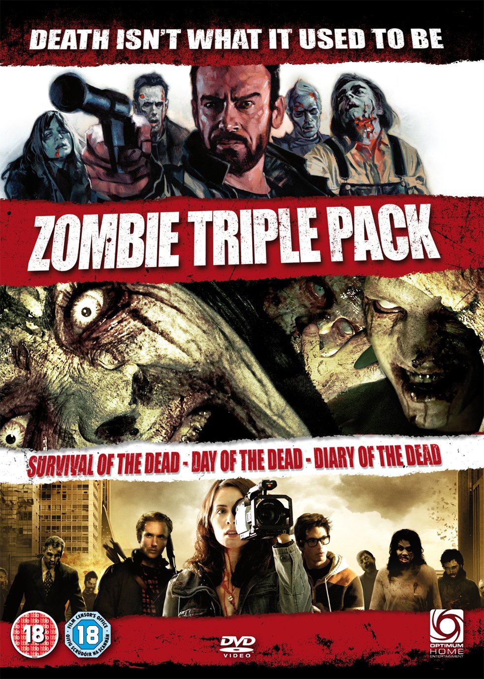 Zombie DVD Triple (Survival of The Dead/Day of The Dead (Remake)/Diary of The Dead) (DVD)