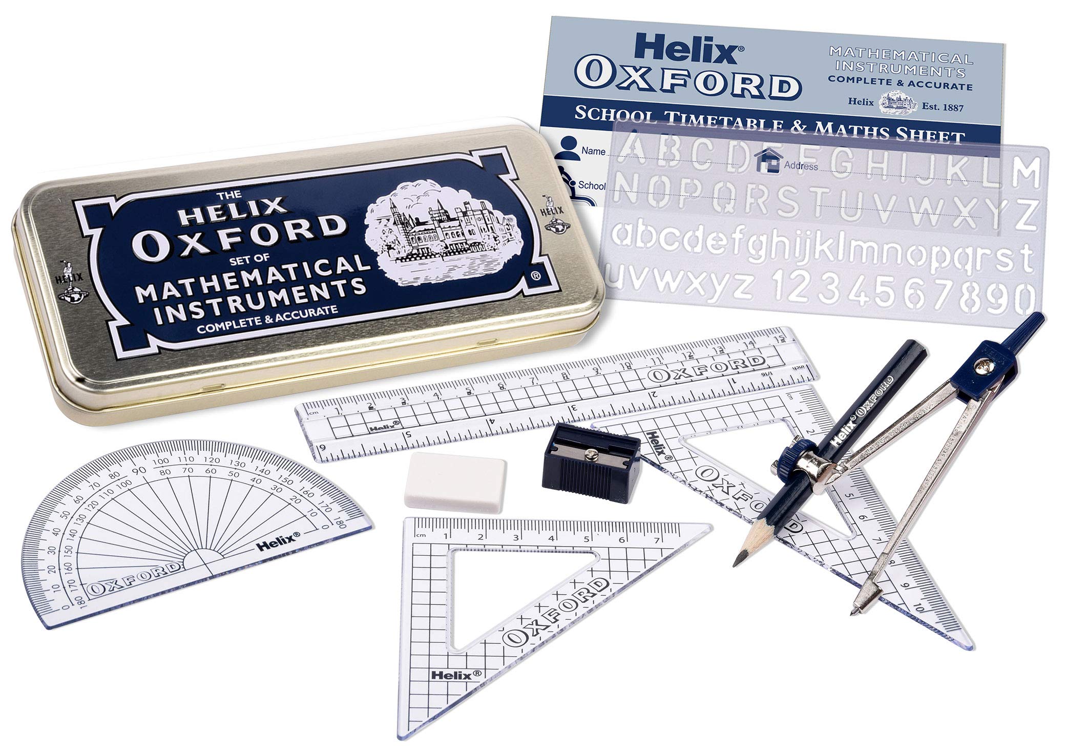 Helix Oxford     Oxford Blue Tin Oxford