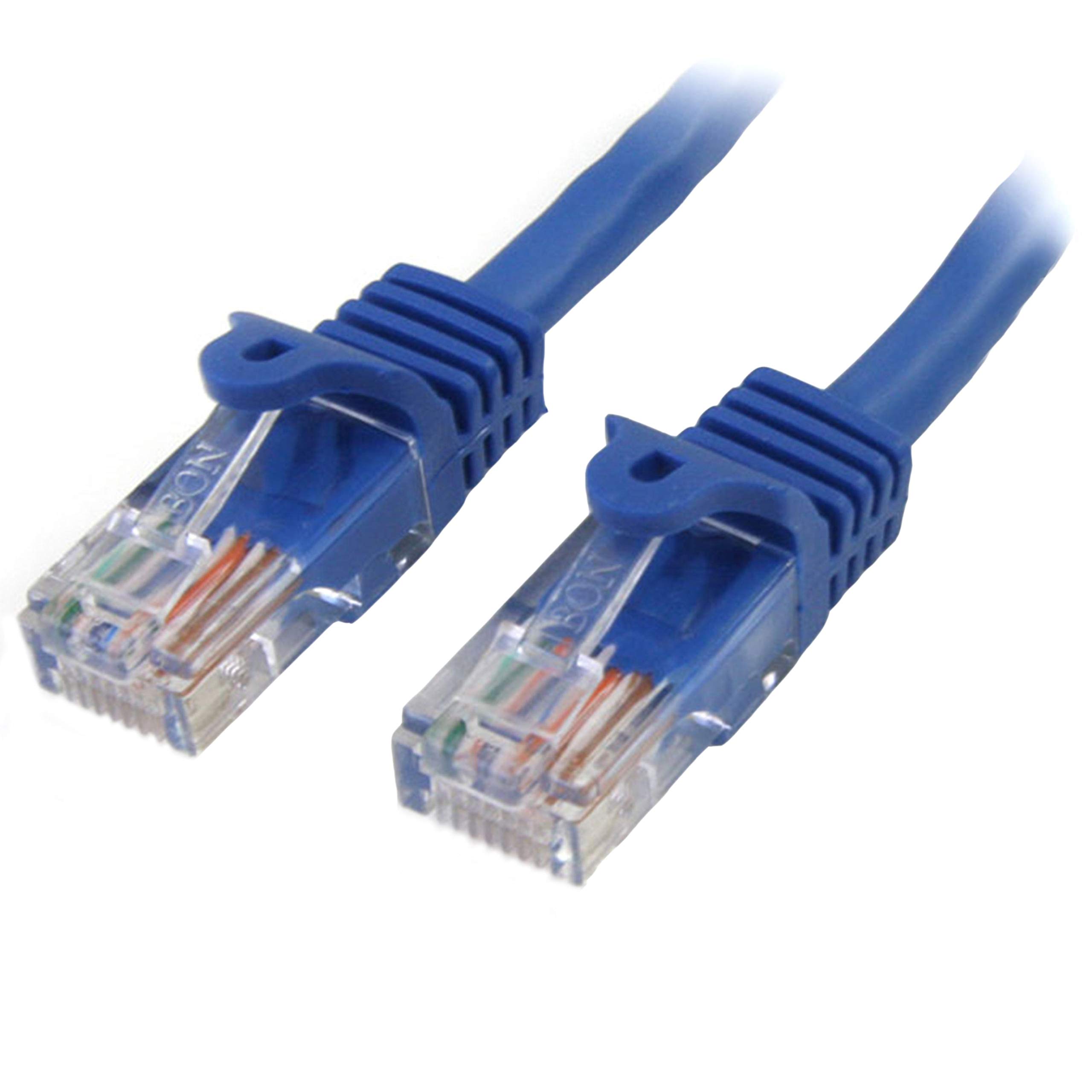 StarTech.com 1 m Blue Cat5e Snagless RJ45 UTP Patch Cable - 1m Patch Cord - Ethe - Bild 1 von 3