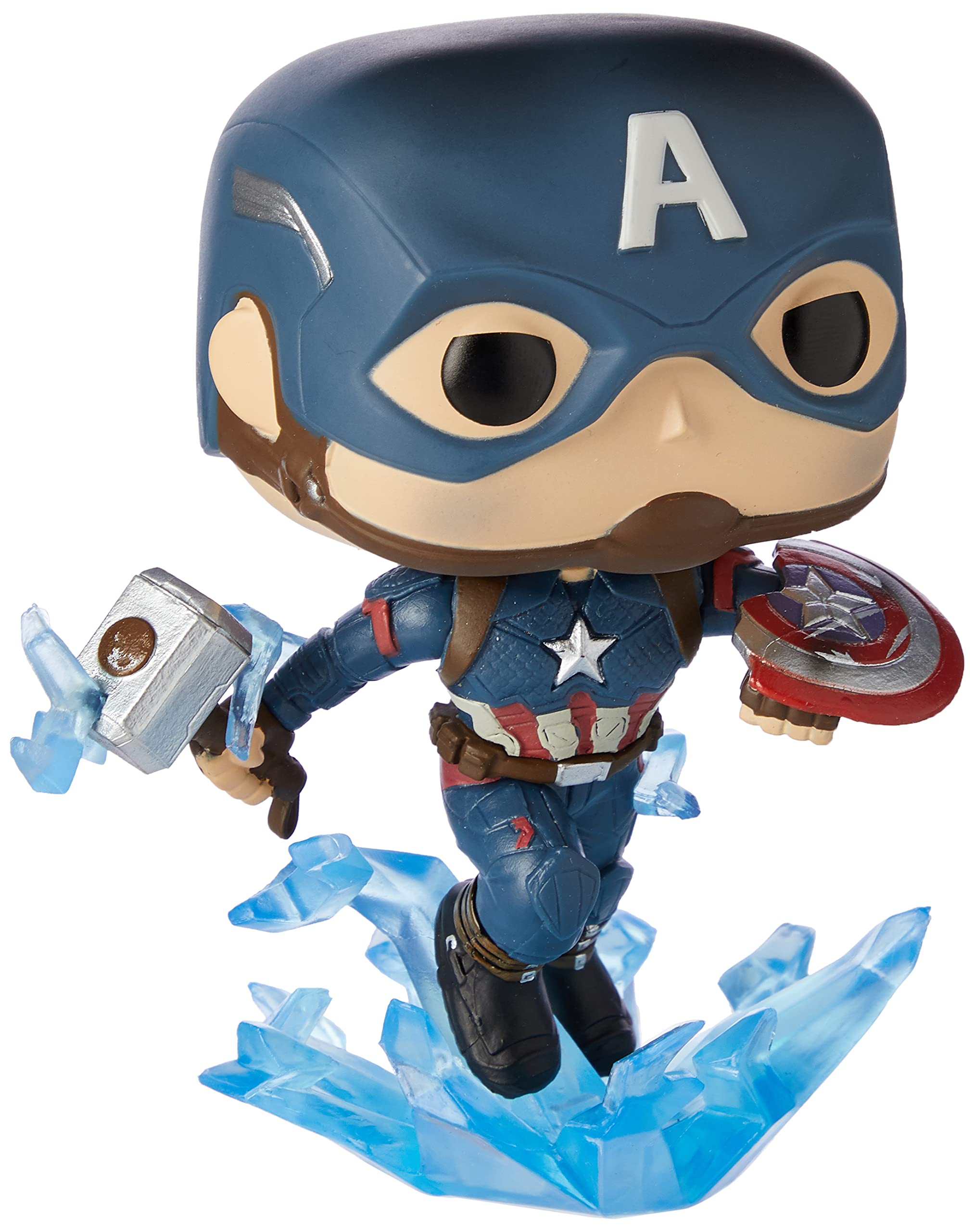 Photos - Action Figures / Transformers Funko POP! Marvel: Avengers Endgame - Captain America With Broken Shield & Mjolnir - Collectable Vinyl Figure - Gift Idea  