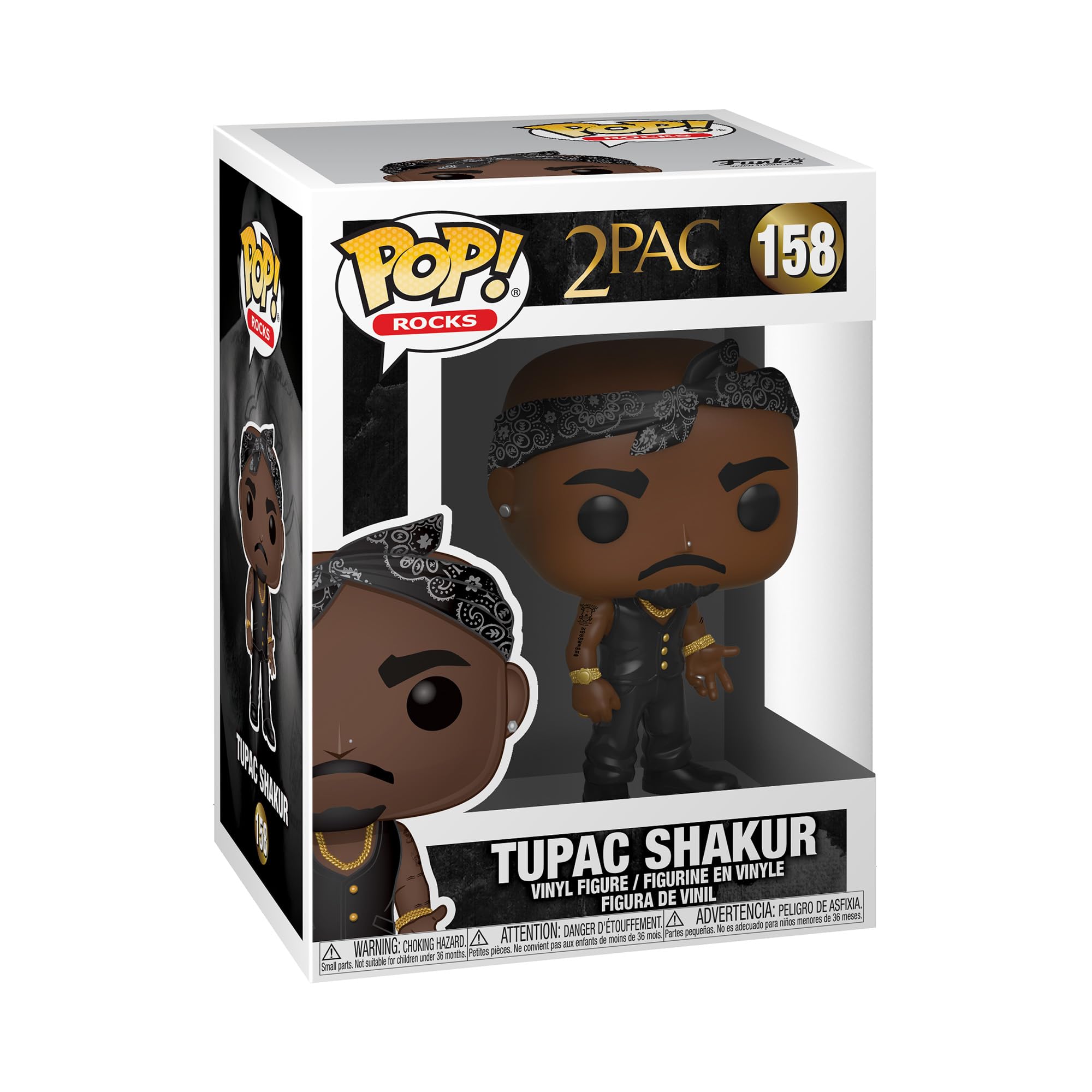 Photos - Action Figures / Transformers Funko POP! Rocks Tupac - Collectable Vinyl Figure - Gift Idea - Official Merchandise - Toys for Kids & Adults - Music Fans