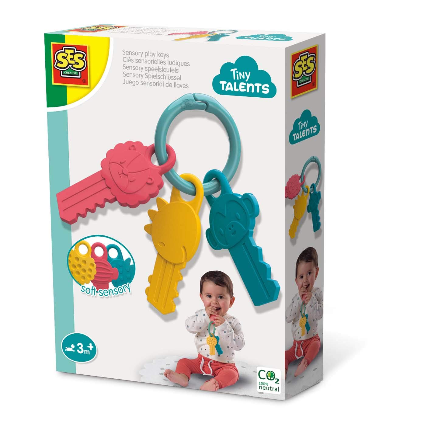 Photos - Rattle / Teether SES Creative 13115 Sensory Play Keys Diverse Farben One Size 