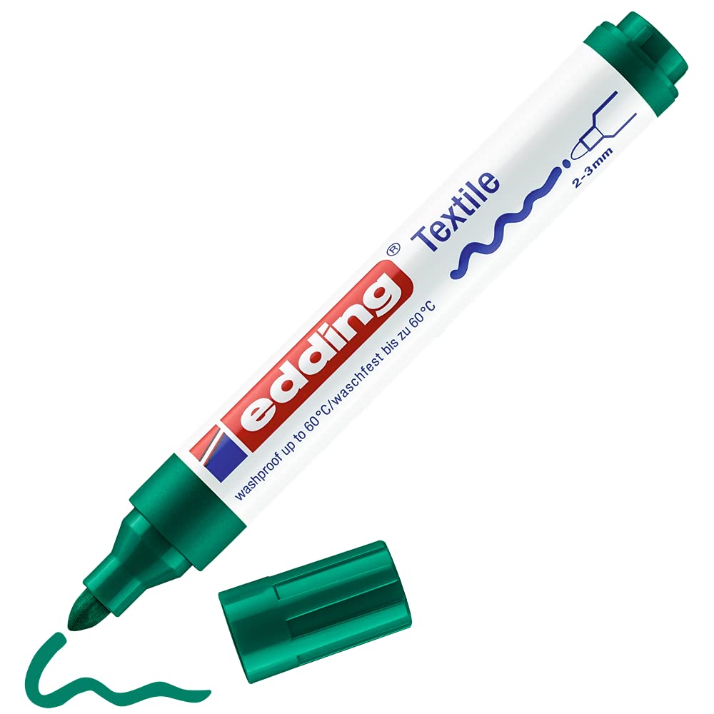 Edding 4500 TEXTILE T-SHIRT FABRIC PEN GREEN MARKER PEN 2-3mm Line 3190₽