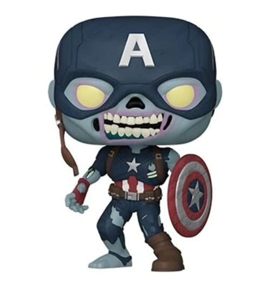 Photos - Model Building Kit Funko POP! Marvel - What If - Zombie Captain America - Marvel What If - Collectable Vinyl Figure - Gift Idea - Official Merc 