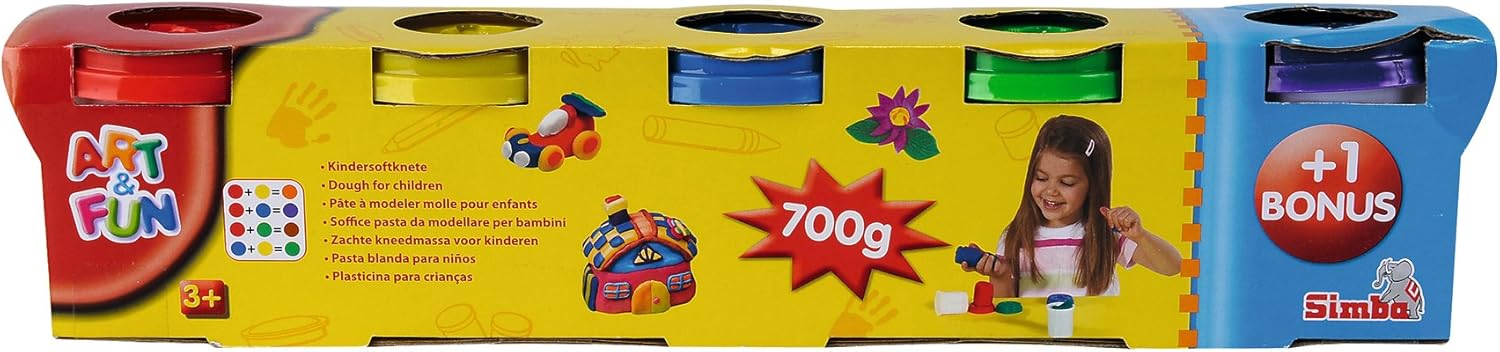 Simba 106322264 "Art &amp; Fun Clay Dough Set, 700 g