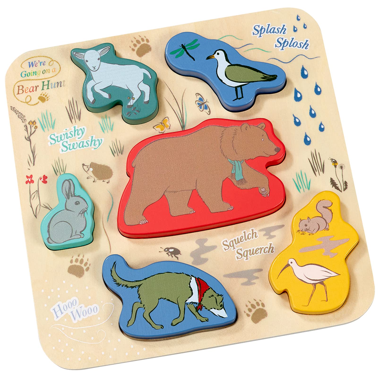 Photos - Jigsaw Puzzle / Mosaic Rainbow Designs Official We’re Going On a Bear Hunt - Wooden Shape Puzzle Early Learning Toy For Babies And Toddlers 6 Piece