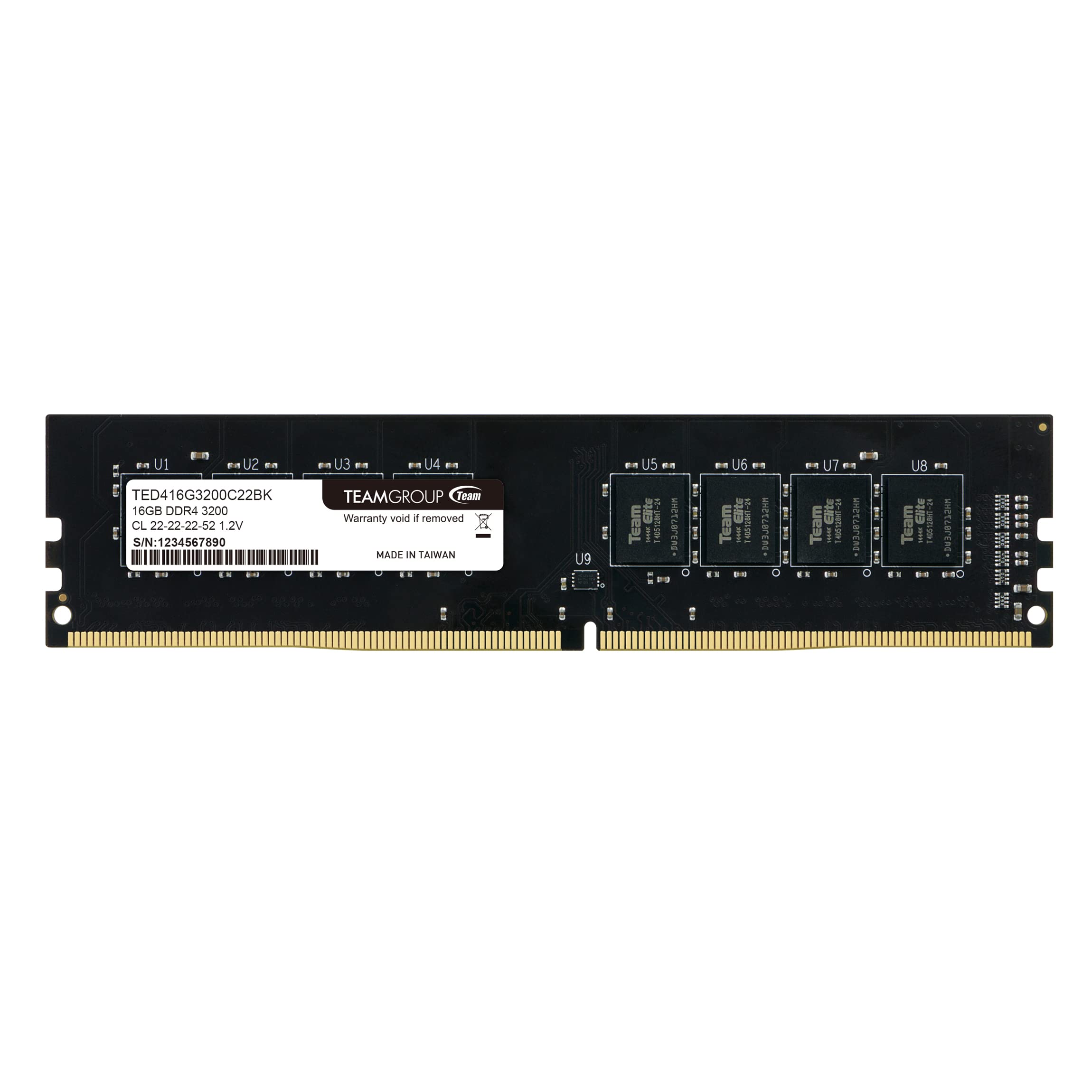 TEAMGROUPTE TEAM ELITE MEMORY DDR4 16GB 3200MHZ One size multicoloured