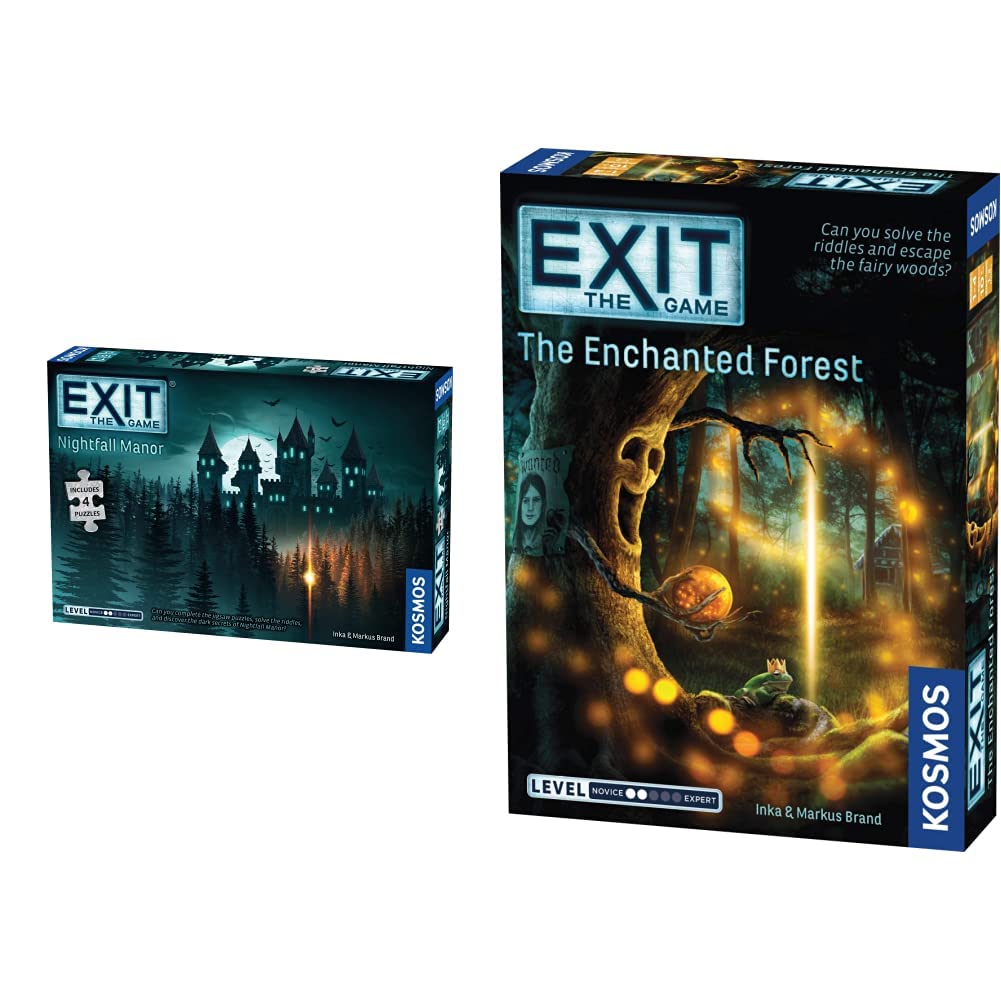 Photos - Game Thames & Kosmos EXIT: Nightfall Manor - Level: 2/5 - Unique Escape Room - 1-4 Players 692880 & EXIT: The Enchanted Fo