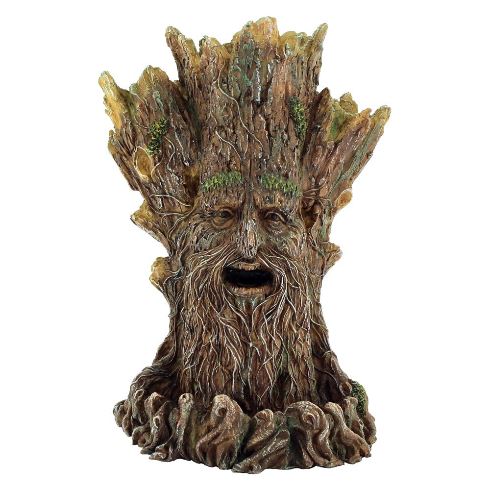 NN Designs Tree Spirit Green Man Курильница для благовоний с обратным потоком / Башня 19 см НОВАЯ