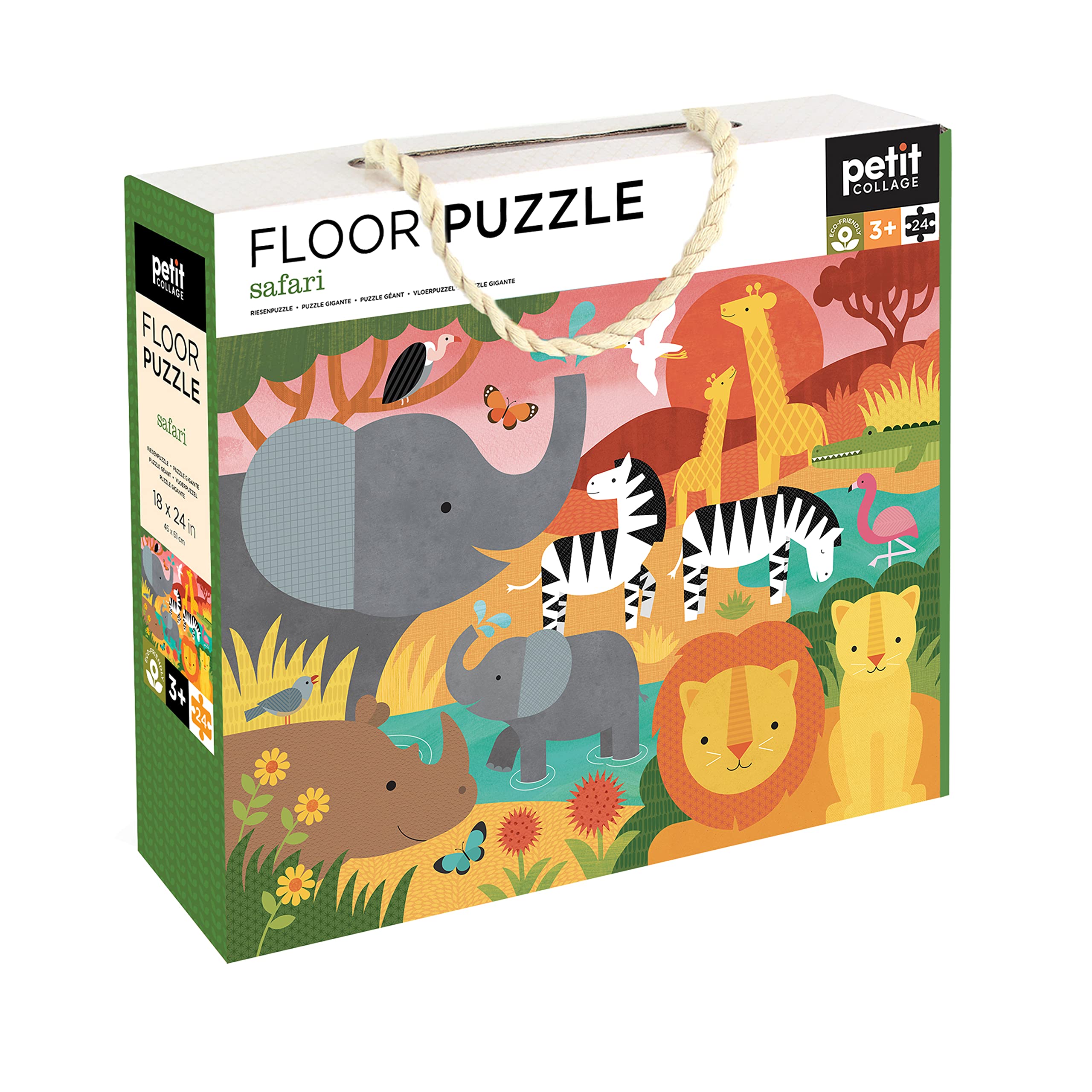 Photos - Jigsaw Puzzle / Mosaic Petit Collage Safari Floor Puzzle 