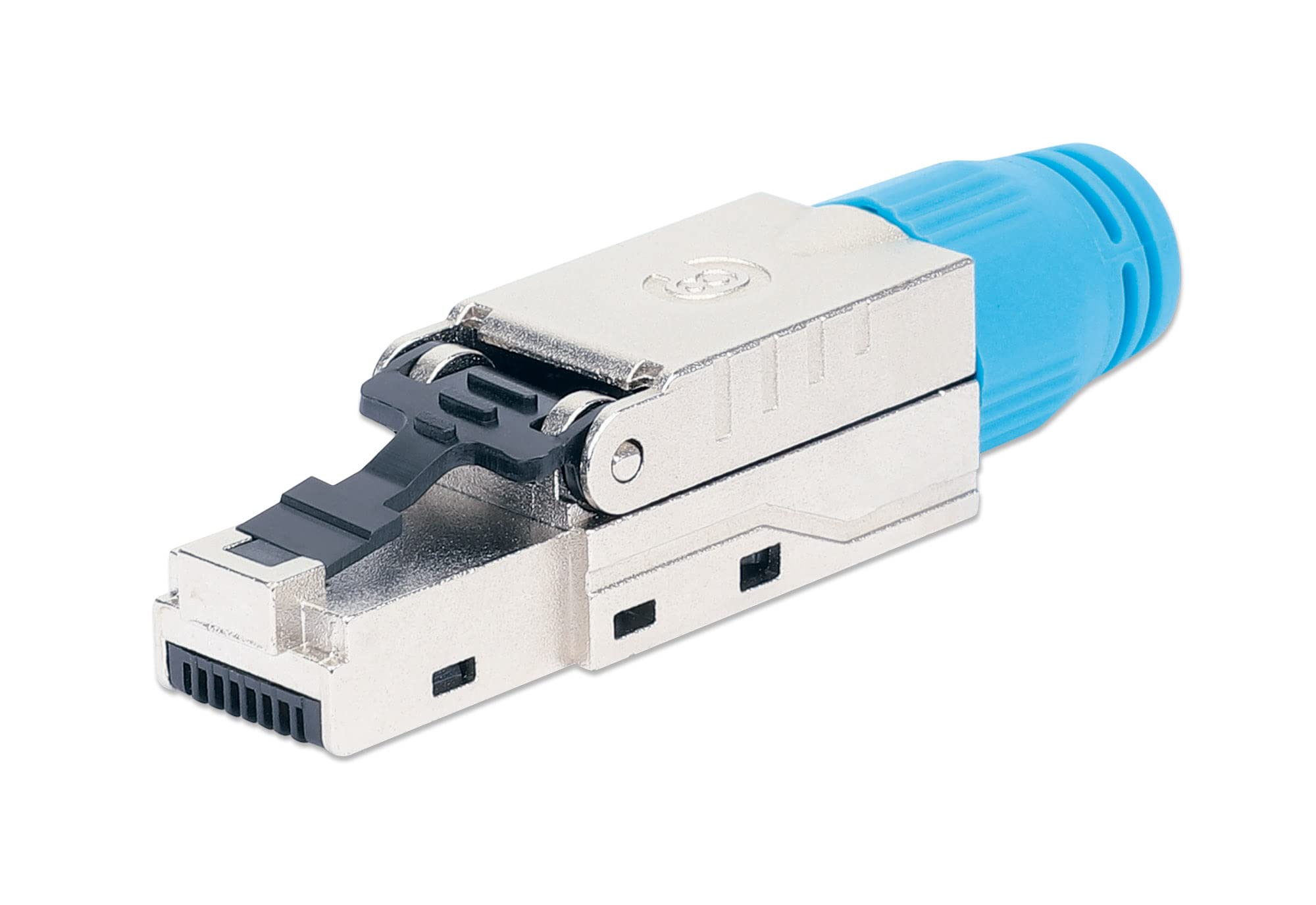 Полевой разъем Intellinet Cat8.1 40G RJ45 экранирован и не требует использования инструментов